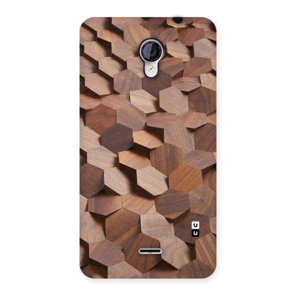 Uplifted Wood Hexagons Back Case for Micromax Unite 2 A106