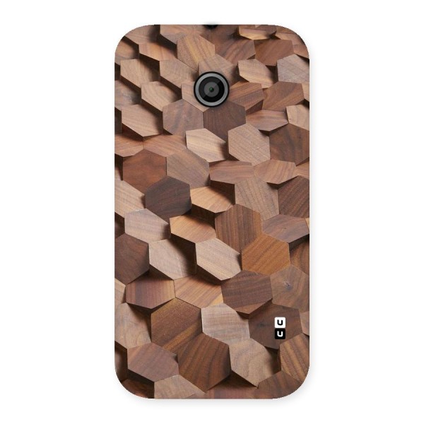 Uplifted Wood Hexagons Back Case for Moto E