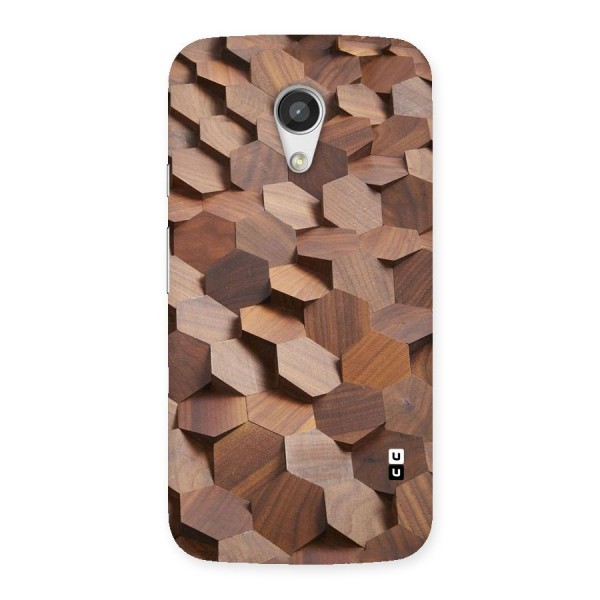 Uplifted Wood Hexagons Back Case for Moto G 2nd Gen