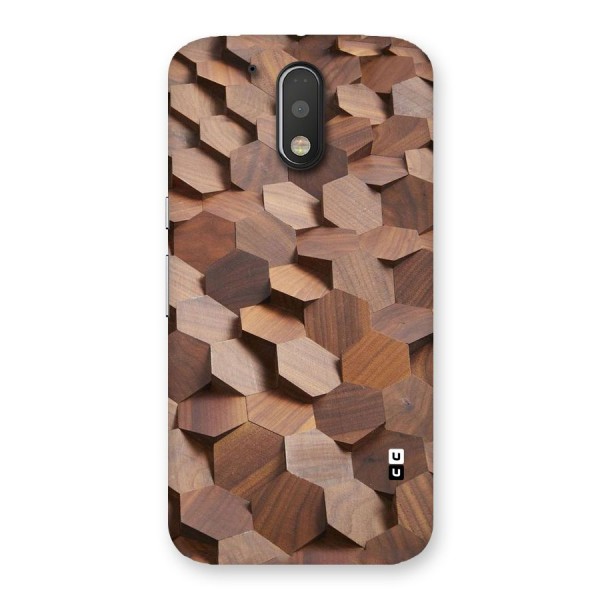 Uplifted Wood Hexagons Back Case for Motorola Moto G4