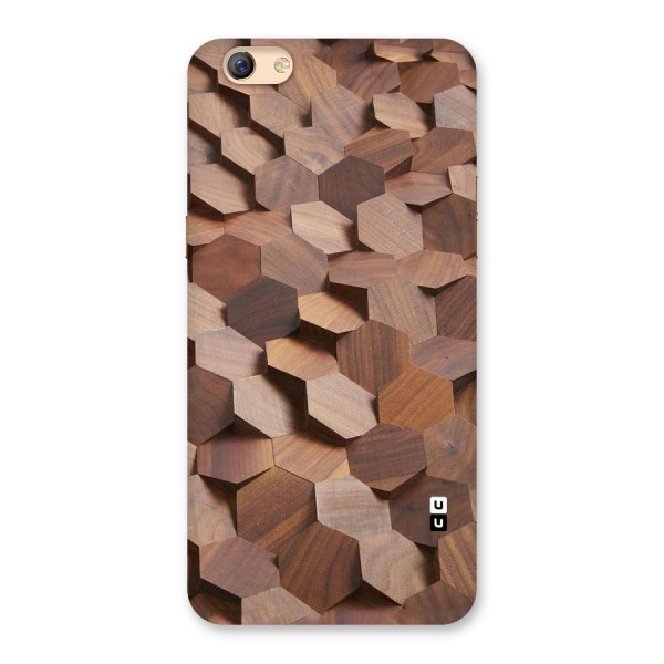 Uplifted Wood Hexagons Back Case for Oppo F3 Plus