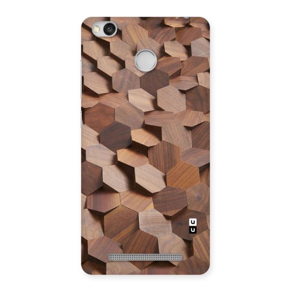 Uplifted Wood Hexagons Back Case for Redmi 3S Prime