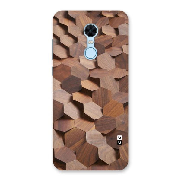 Uplifted Wood Hexagons Back Case for Redmi Note 5
