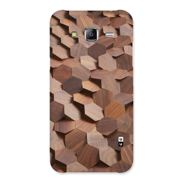 Uplifted Wood Hexagons Back Case for Samsung Galaxy J5