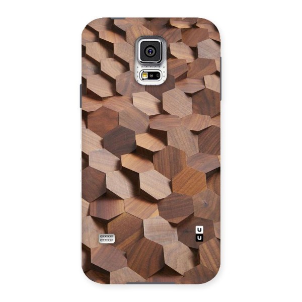 Uplifted Wood Hexagons Back Case for Samsung Galaxy S5
