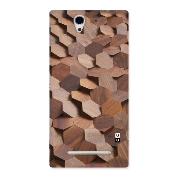 Uplifted Wood Hexagons Back Case for Sony Xperia C3