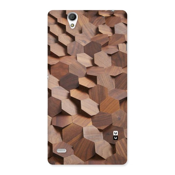 Uplifted Wood Hexagons Back Case for Sony Xperia C4