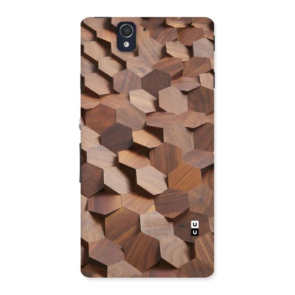Uplifted Wood Hexagons Back Case for Sony Xperia Z
