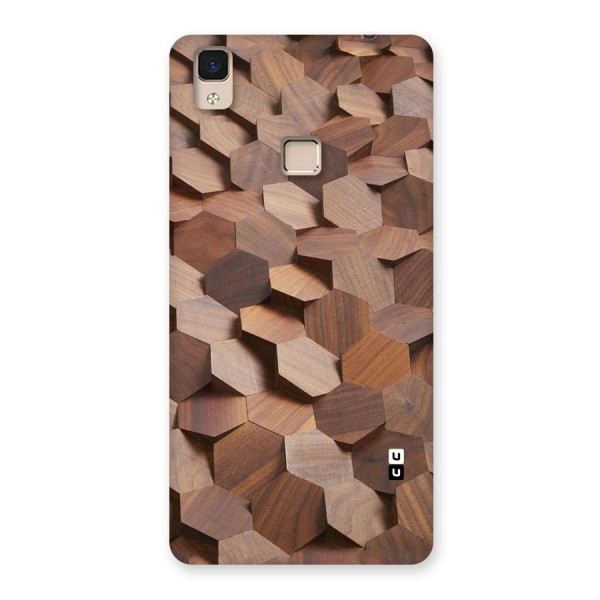 Uplifted Wood Hexagons Back Case for V3 Max