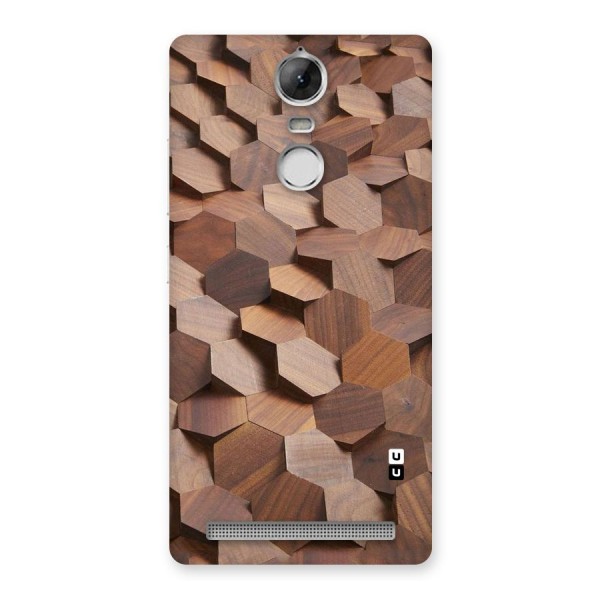Uplifted Wood Hexagons Back Case for Vibe K5 Note