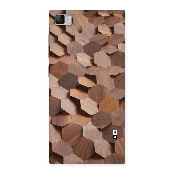 Uplifted Wood Hexagons Back Case for Xiaomi Mi3