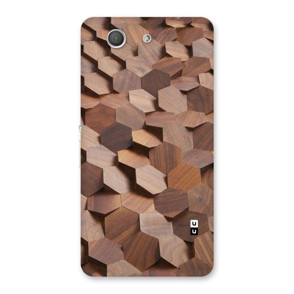 Uplifted Wood Hexagons Back Case for Xperia Z3 Compact