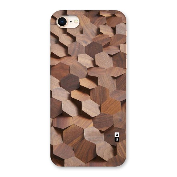 Uplifted Wood Hexagons Back Case for iPhone 8