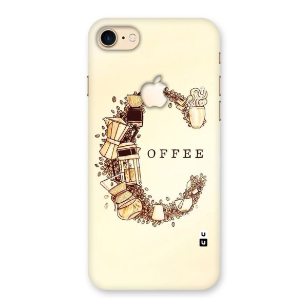 Vintage Coffee Back Case for iPhone 7 Apple Cut