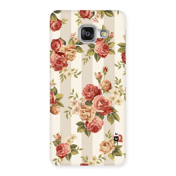 Vintage Color Flowers Back Case for Galaxy A3 2016