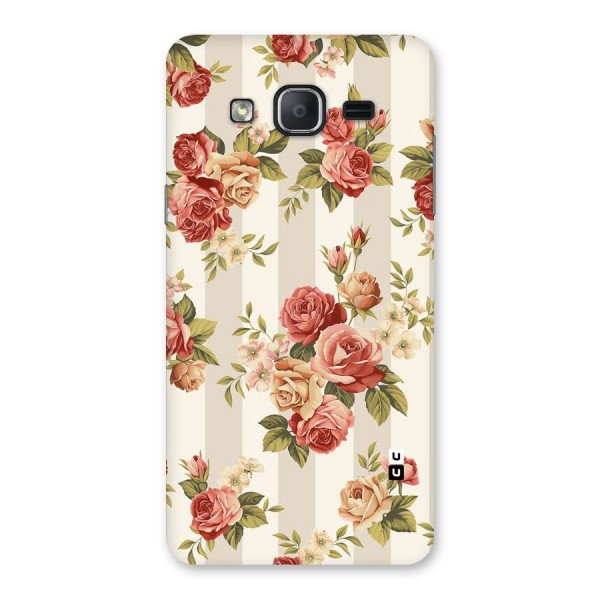 Vintage Color Flowers Back Case for Galaxy On7 Pro