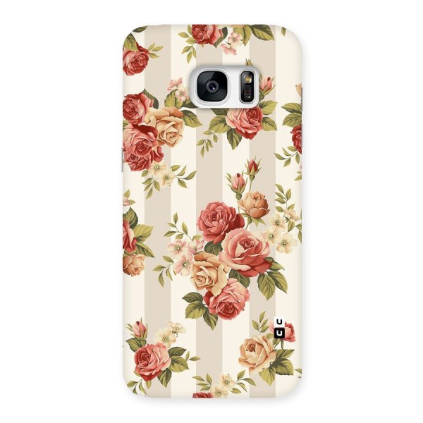 Vintage Color Flowers Back Case for Galaxy S7 Edge
