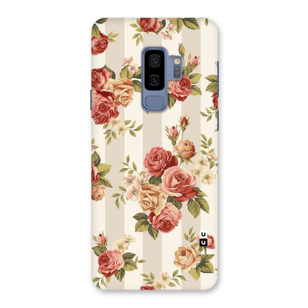 Vintage Color Flowers Back Case for Galaxy S9 Plus