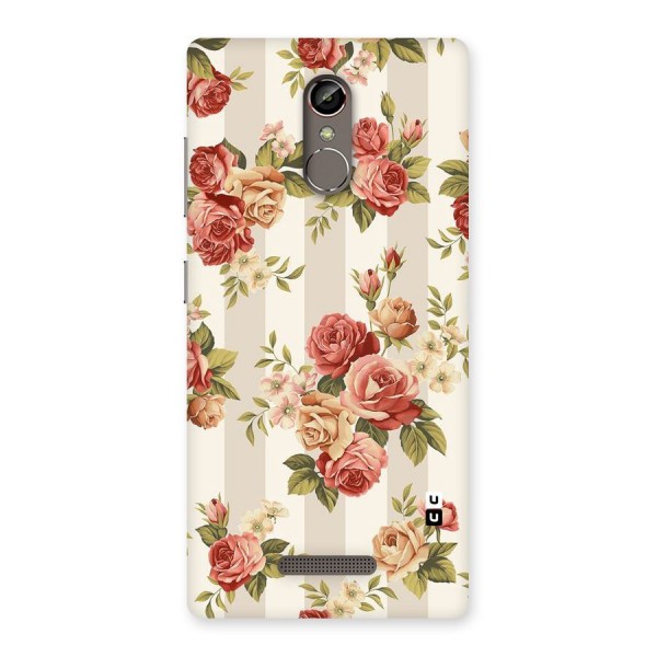 Vintage Color Flowers Back Case for Gionee S6s