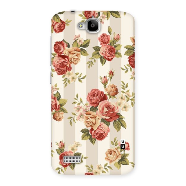 Vintage Color Flowers Back Case for Honor Holly