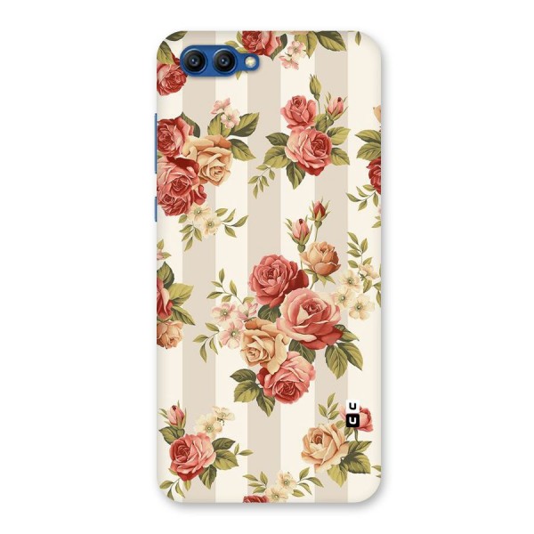 Vintage Color Flowers Back Case for Honor View 10