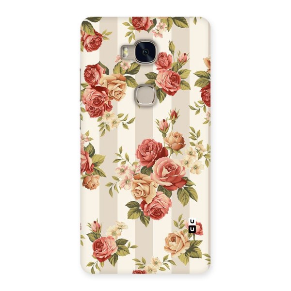 Vintage Color Flowers Back Case for Huawei Honor 5X