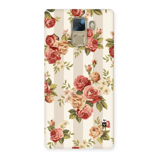 Vintage Color Flowers Back Case for Huawei Honor 7
