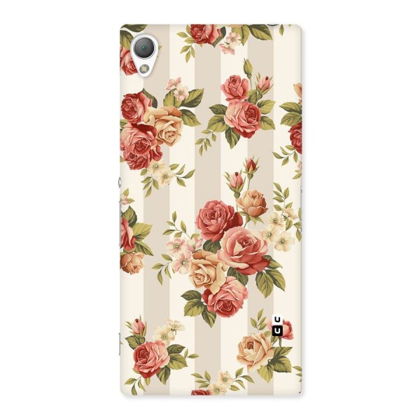 Vintage Color Flowers Back Case for Sony Xperia Z3