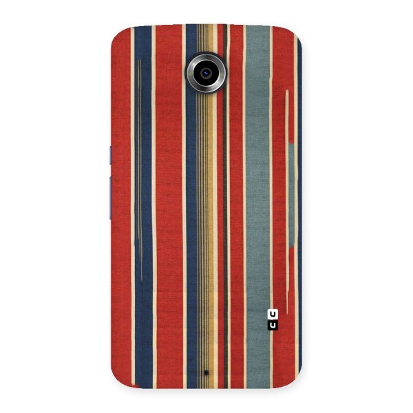 Vintage Disort Stripes Back Case for Nexsus 6
