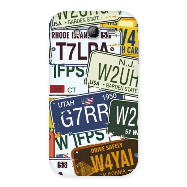 Vintage License Plates Back Case for Galaxy Grand Neo Plus