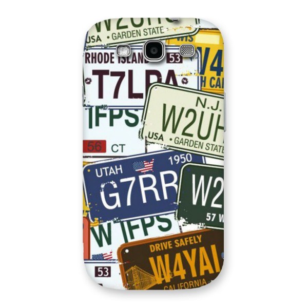 Vintage License Plates Back Case for Galaxy S3 Neo