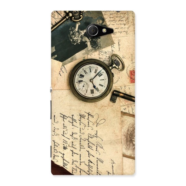 Vintage Post Cards Back Case for Sony Xperia M2