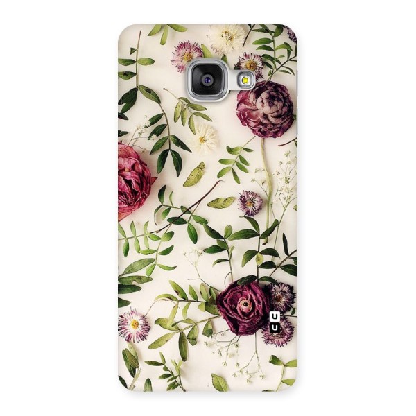 Vintage Rust Floral Back Case for Galaxy A3 2016