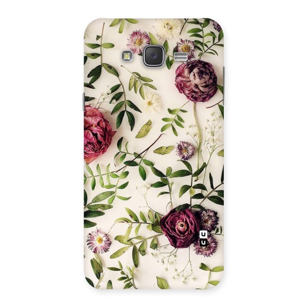 Vintage Rust Floral Back Case for Galaxy J7