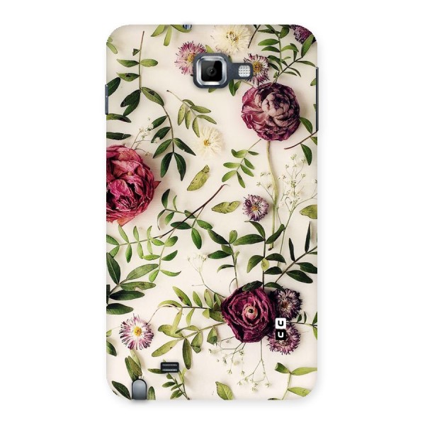 Vintage Rust Floral Back Case for Galaxy Note