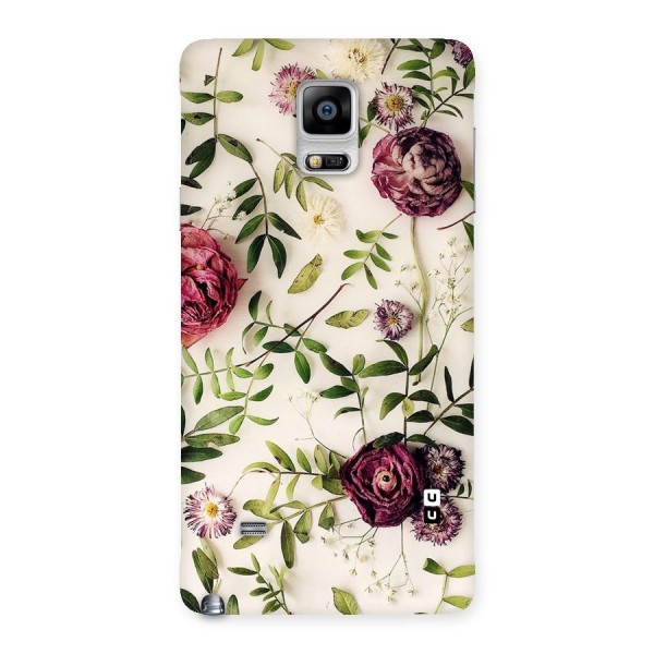 Vintage Rust Floral Back Case for Galaxy Note 4