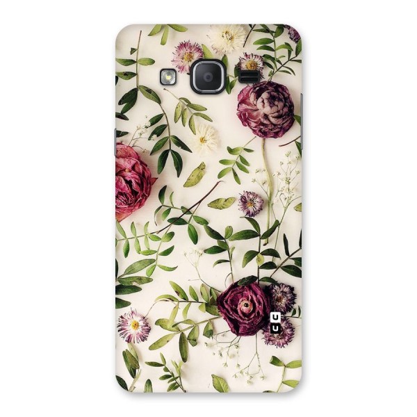 Vintage Rust Floral Back Case for Galaxy On7 2015