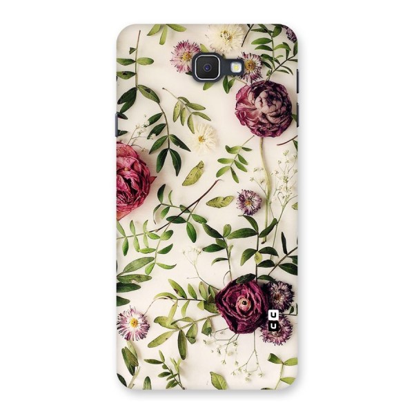 Vintage Rust Floral Back Case for Galaxy On7 2016