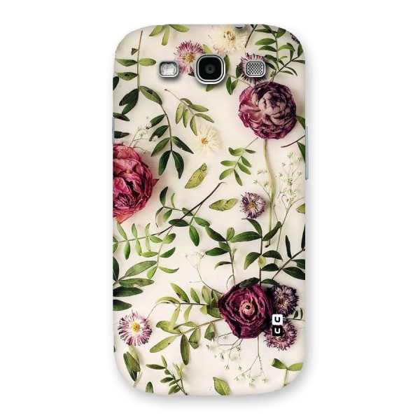 Vintage Rust Floral Back Case for Galaxy S3