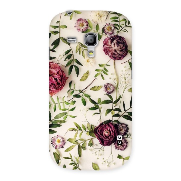 Vintage Rust Floral Back Case for Galaxy S3 Mini
