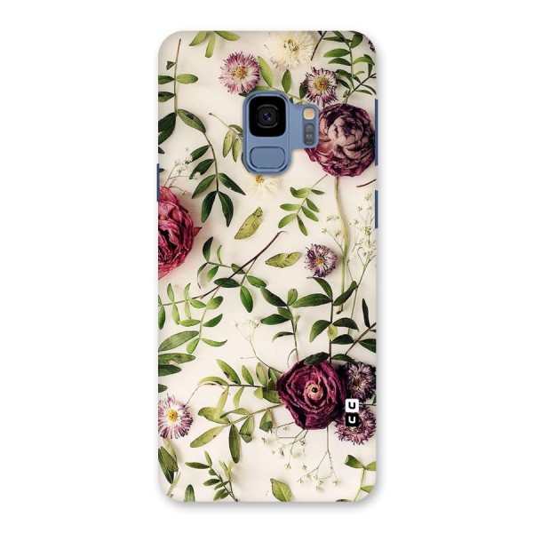 Vintage Rust Floral Back Case for Galaxy S9