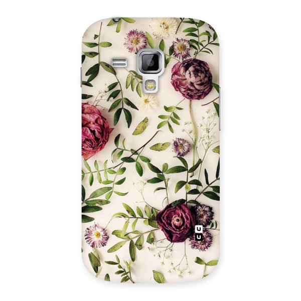 Vintage Rust Floral Back Case for Galaxy S Duos