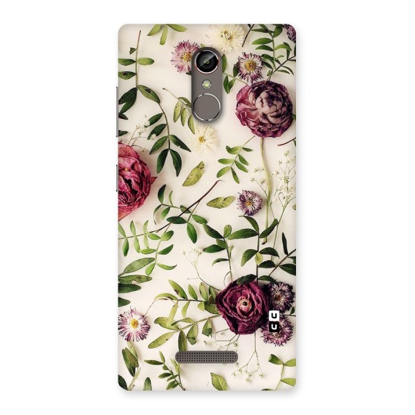 Vintage Rust Floral Back Case for Gionee S6s