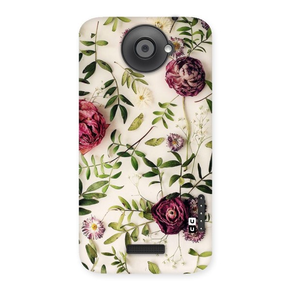 Vintage Rust Floral Back Case for HTC One X