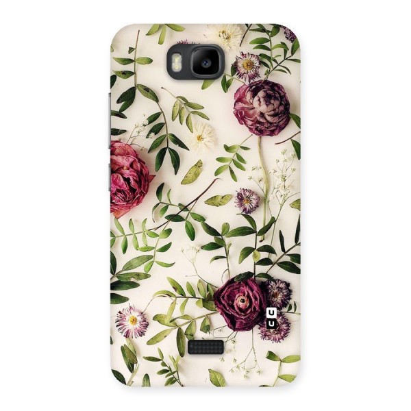 Vintage Rust Floral Back Case for Honor Bee