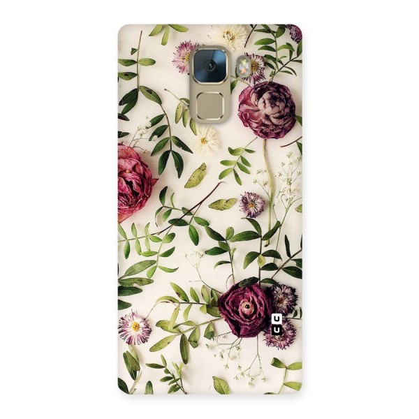 Vintage Rust Floral Back Case for Huawei Honor 7