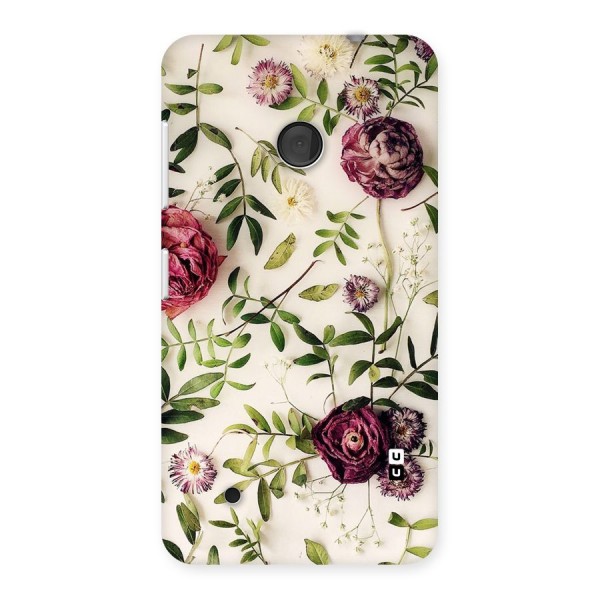 Vintage Rust Floral Back Case for Lumia 530