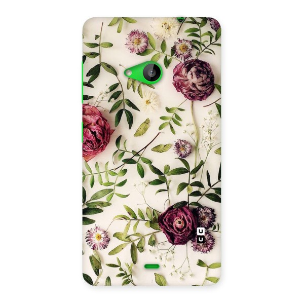 Vintage Rust Floral Back Case for Lumia 535