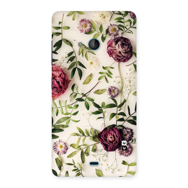 Vintage Rust Floral Back Case for Lumia 540