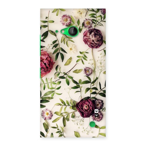 Vintage Rust Floral Back Case for Lumia 730